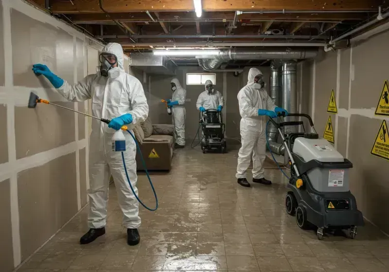 Basement Moisture Removal and Structural Drying process in Gem County, ID